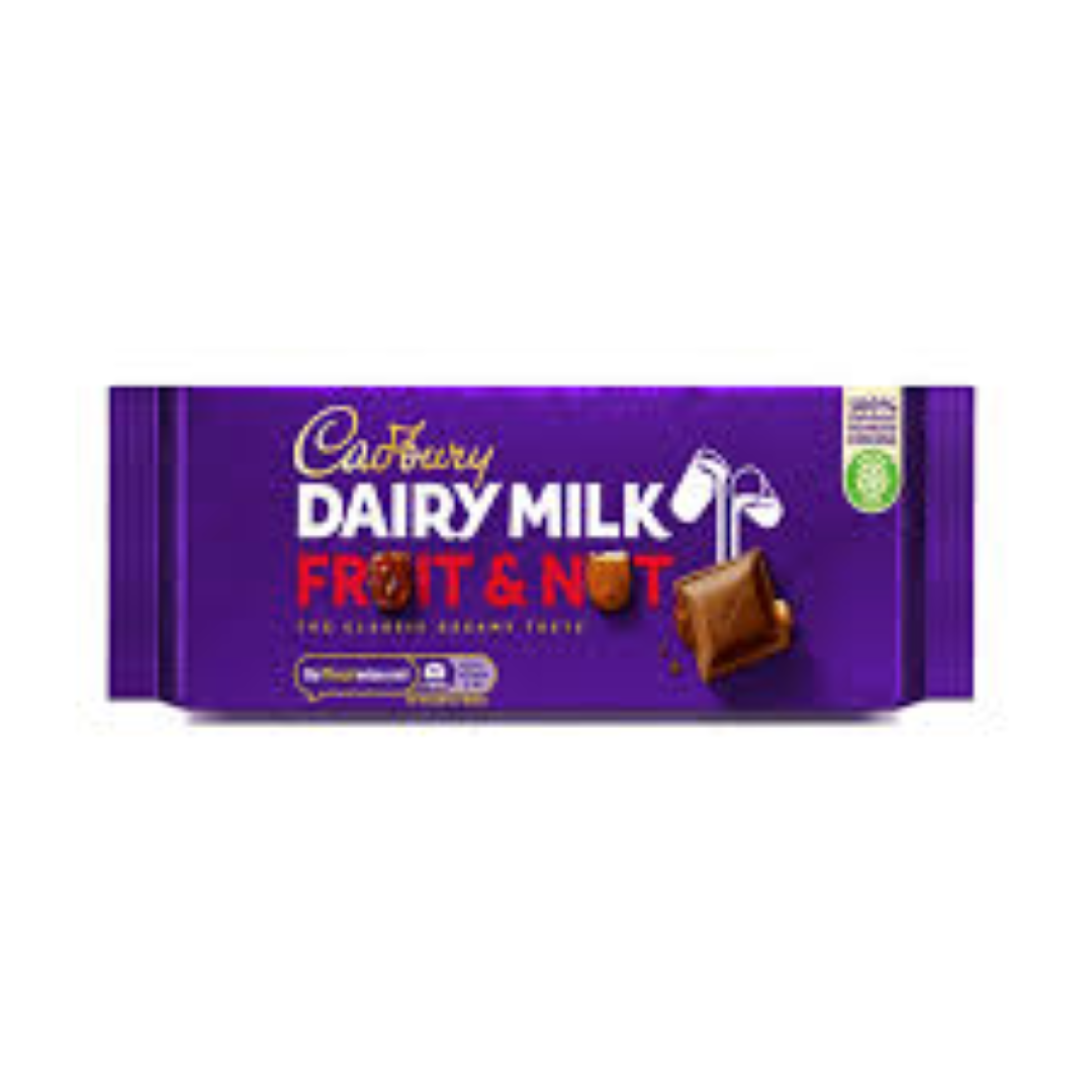 CADBURY DAIRY MILK FRUIT N NUT 180G